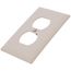 1-Gang Duplex Receptacle Wall Plate - Light Almond