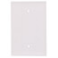 1-Gang Blank Jumbo Wall Plate, Box Mounted - White