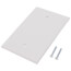 1-Gang Blank Jumbo Wall Plate, Box Mounted - White