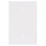 1-Gang Blank Jumbo Wall Plate, Box Mounted - White