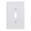 1-Gang Toggle Switch Jumbo Wall Plate - White