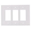 3-Gang Decorator Switch Jumbo Wall Plate - White