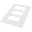 3-Gang Decorator Switch Jumbo Wall Plate - White