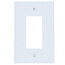 1-Gang Decorator Switch Jumbo Wall Plate - White