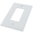1-Gang Decorator Switch Jumbo Wall Plate - White