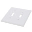 2-Gang Toggle Switch Jumbo Wall Plate - White