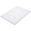 3-Gang Toggle Switch Jumbo Wall Plate - White