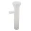 1-1/2" x 8" x 1/2" White Plastic Direct Connection Dishwasher Tailpiece
