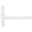 1-1/2" White Plastic Direct Connect Disposer Kit with 16" Adjustable Arm