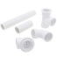 Bath Waste T-Waste Full Kit - CP Toe Pop-Up Drain w/ 1 Hole Face Plate (PVC)