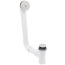 Bath Waste T-Waste Full Kit - CP Toe Pop-Up Drain w/ 1 Hole Face Plate (PVC)