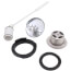 1-1/2" Trip Lever Tubular Bath Waste Kit Chrome Plated w/ 2 Hole Face Plate (PVC)
