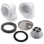 Bath Waste Standard Half Kit - CP Lift & Turn Drain w/ 2 Hole Face Plate (PVC)
