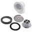 Bath Waste Standard Half Kit - CP Toe Pop-Up Drain w/ 2 Hole Face Plate (PVC)