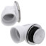 Bath Waste Standard Half Kit - CP Toe Pop-Up Drain w/ 2 Hole Face Plate (PVC)