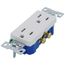Residential Grade Decorator Tamper-Resistant Flush Duplex Receptacle, Auto-Grounding, 15A, 2P, 3W, NEMA  5-15R - White (125V)