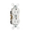 Tamper-Resistant Commercial Grade Duplex Receptacle, 15A, 2P - White (125V)