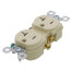 Tamper-Resistant Commercial Grade Duplex Receptacle, 20A, 2P - Ivory (125V)