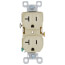 Tamper-Resistant Commercial Grade Duplex Receptacle, 20A, 2P - Ivory (125V)