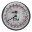 1/4" NPT, 2.5" Face, Temperature & Pressure Gauge (Tridicator), 3-3/8" Well