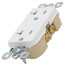 Tamper-Resistant Decorator Spec Grade, Back & Side Wired Receptacle, 20A - White (125V)