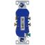 Residential Grade Tamper-Resistant Flush Duplex Receptacle, 15A, 2P, 3W, NEMA  5-20R, Side & Push Wire - Ivory (125V)