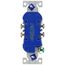 Residential Grade Tamper-Resistant Flush Duplex Receptacle, 15A, 2P, 3W, NEMA  5-20R, Side & Push Wire - White (125V)