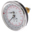 1/2" NPT, 3" Face, Temperature & Pressure Gauge - Short (Tridicator)