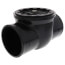 TESTRITE 4" Tee & Clean Out Plug for No Hub Cast Iron Pipe