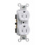 Tamper-Resistant Hard Use Spec Grade, Back & Side Wired Receptacle, 15A, 2P - White (125V)