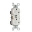 Tamper-Resistant Spec Grade, Back & Side Wired Receptacle, 20A -  White (125V)