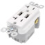 Fed Spec Grade USB Charger w/ Tamper-Resistant 20A Duplex Receptacle - White
