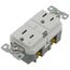 Self-Test Tamper-Resistant GFCI Duplex Receptacle, 15A, Slim, 5-15R, Back & Side Wire - 125V (White)