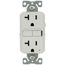 Self-Test Tamper-Resistant GFCI Duplex Receptacle, 20A, Slim, 5-20R, Back & Side Wire - 125V (White)