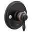 Weymouth Matte Black ExactTemp Valve Trim, TS32110BL