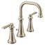 Colinet Brushed Nickel 2 Handle Bathroom Faucet, Widespread, TS44102BN