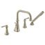Colinet Brushed Nickel 2 Handle Roman Tub Faucet, TS44504BN