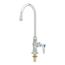 Single Pantry Faucet, Deck Mount, Cerama Cartridge, Swivel/Rigid Gooseneck, Stream Regulator (Polished Chrome), B-0305-CR