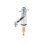 Sill Faucet, Self-Closing, 1/2" NPSP Male Inlet Shank, 4" Integral Spout w/ 2.2 gpm Aerator (Polished Chrome), B-0711