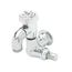 Sill Faucet, Vacuum Breaker, 1/2" NPT Female Flanged Inlet, 3/4" Hose Threads (Polished Chrome), B-0720
