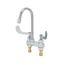 Medical Faucet, 4" Centerset, Swivel Gooseneck, Quarter-Turn Eternas, 2.2 gpm Aerator (Polished Chrome), B-0892-01QT