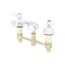 Lavatory Faucet, Concealed Body, 8" Centers, Cast Basin Spout, Lever Handles (Polished Chrome), B-2990