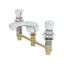 Lavatory Faucet, Push Button Self-Closing Cartridges, 8" Centers, Cast Spout (Polished Chrome), B-2991