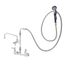Pet Grooming Unit, 8" Wall Mount, 1/2" NPT Inlets, VB, 8" Swivel Nozzle, 96" Stainless Steel Flex Hose, EB-0107-035 (Polished Chrome), P3-8WESV-08M