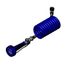 Pet Market Hi-Flow Jet Spray, Blue Coiled Hose, 3/4" Garden Hose Female Inlet Adapter (Blue/Chrome), PJ-108H-CH01