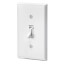 Toggle-Slide Dimmer, 1000W-120VAC Incandescent, 1000VA-120VAC MLV, 400W-120VAC