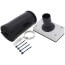 PRO-SYSTEM KIT - White Titan Outlet and Black 6ft E-Flex Guard for 5/8", 3/4" or 7/8" Tubing w/ 1/2" Wall Insulation (for Siding)