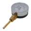 3" TTD Bottom Mount Dual Scale Tridicator (0-250 PSI and 70°F-320°F)