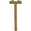1" x 13" Center to End, Brass Solid Tank Tee (Lead Free)