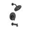 Aspirations 1.8 gpm/6.8 L/min Tub and Shower Trim Kit w/ Lever Handle (Matte Black)